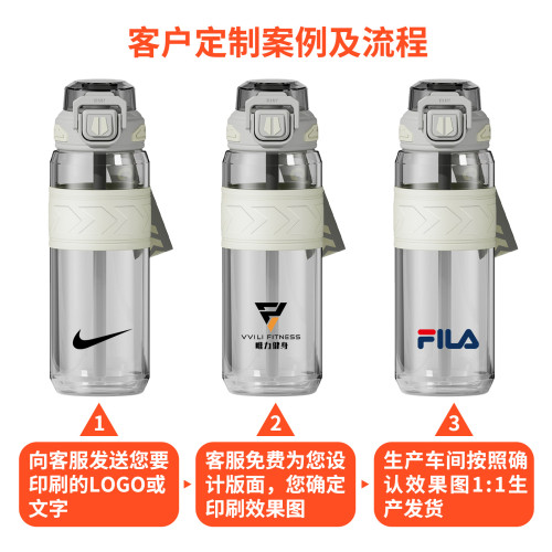 夏季健身運動水杯夏季男學生專用耐高溫吸管塑膠杯可攜式水壺印 夏季健身運動水杯夏季男學生專用耐高溫吸管塑膠杯可攜式水壺印