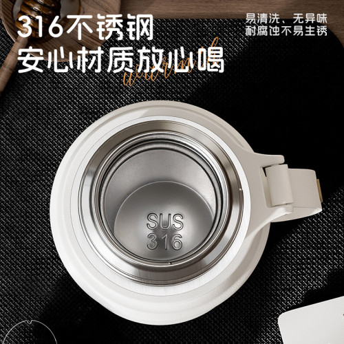 316不鏽鋼保溫杯大容量男女款2024新款獨立茶倉帶杯蓋可手拎水杯 316不鏽鋼保溫杯大容量男女款2024新款獨立茶倉帶杯蓋可手拎水杯