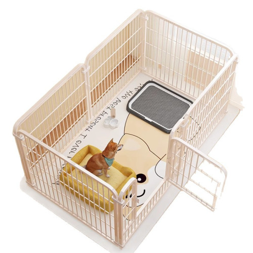 寵物圍欄室內家用自由組合狗籠子中小型犬泰迪薩摩耶加高加粗狗窩 寵物圍欄室內家用自由組合狗籠子中小型犬泰迪薩摩耶加高加粗狗窩