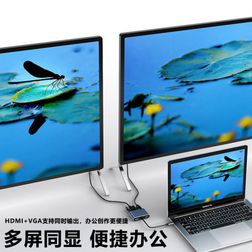 Typec轉hdmi轉換器vga拓展隖手機平板電腦投影顯示器電視連投影儀 Typec轉hdmi轉換器vga拓展隖手機平板電腦投影顯示器電視連投影儀