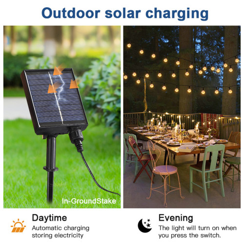 戶外太陽能G40火焰泡泡燈串防水庭院露營節能燈串婚慶派對裝飾燈 戶外太陽能G40火焰泡泡燈串防水庭院露營節能燈串婚慶派對裝飾燈