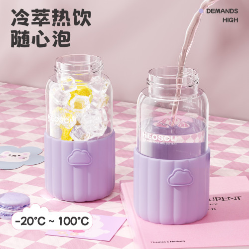 大容量吸管杯高硼矽玻璃2025新款女高顔值可攜式刻度孕婦兒童專用 大容量吸管杯高硼矽玻璃2025新款女高顔值可攜式刻度孕婦兒童專用