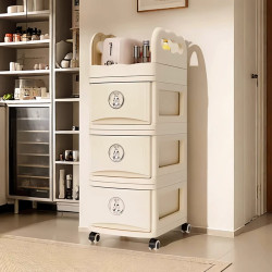 書包置物架可移動落地家用抽屜櫃收納架廚房雜物置物架桌面整理架