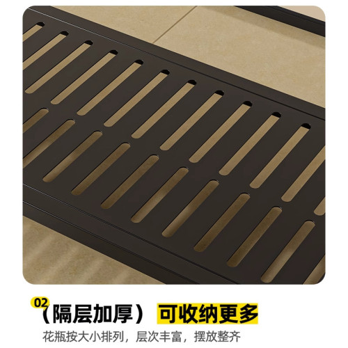 鐵藝花架客廳落地式陽台置物架階梯式多層植物多肉花盆托架花架子 鐵藝花架客廳落地式陽台置物架階梯式多層植物多肉花盆托架花架子