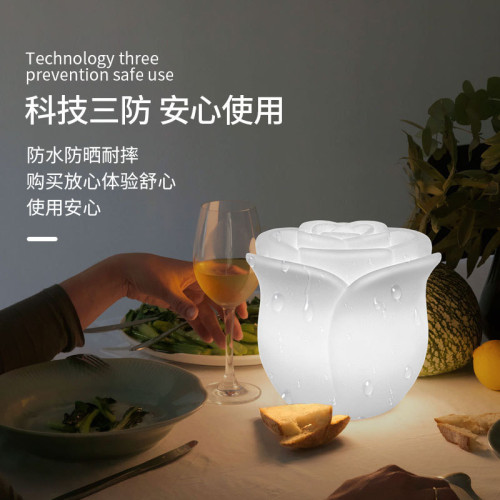 床頭玫瑰花氛圍小夜燈戶外草坪燈景區園林景觀燈商業美陳裝飾燈 床頭玫瑰花氛圍小夜燈戶外草坪燈景區園林景觀燈商業美陳裝飾燈