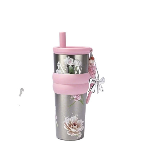 伊水繁花純鈦咖啡杯女高顔值水杯春夏可攜式戶外吊帶吸管保溫保冷鈦 伊水繁花純鈦咖啡杯女高顔值水杯春夏可攜式戶外吊帶吸管保溫保冷鈦