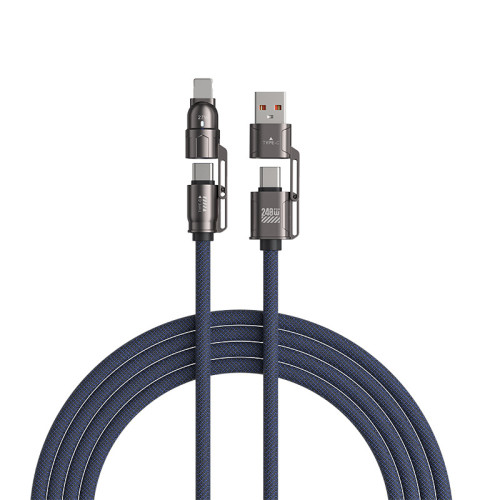 240W超級快充四合一數據線1.8米適用蘋果華爲小米平板手機數據線 240W超級快充四合一數據線1.8米適用蘋果華爲小米平板手機數據線