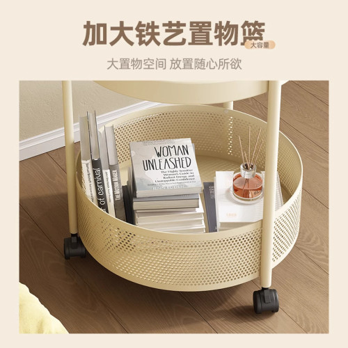 法式輕奢高級感可移動玻璃小推車邊幾客廳沙發小茶幾臥室床頭邊桌 法式輕奢高級感可移動玻璃小推車邊幾客廳沙發小茶幾臥室床頭邊桌