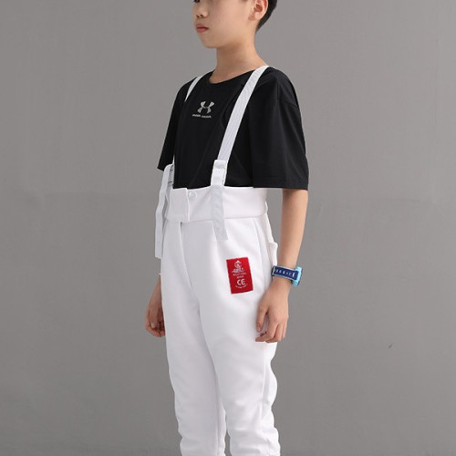 擊劍褲子350N防刺七分背帶褲兒童成人訓練比賽花劍重劍褲劍擊褲子 擊劍褲子350N防刺七分背帶褲兒童成人訓練比賽花劍重劍褲劍擊褲子