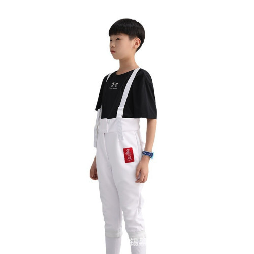 擊劍褲子350N防刺七分背帶褲兒童成人訓練比賽花劍重劍褲劍擊褲子 擊劍褲子350N防刺七分背帶褲兒童成人訓練比賽花劍重劍褲劍擊褲子