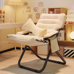 懶人沙發學生宿舍電腦椅單人小沙發可躺可睡折曡躺椅學習靠背椅子