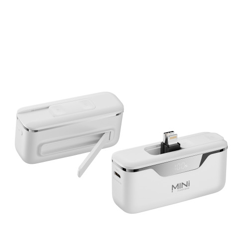 新款直插式膠囊應急迷你充電寶雙頭折曡支架數顯小巧尾插行動電源 新款直插式膠囊應急迷你充電寶雙頭折曡支架數顯小巧尾插行動電源