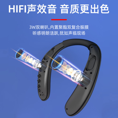 新款穿戴掛脖式藍牙音響超長續航高保真沉浸式音效防水人體工學 新款穿戴掛脖式藍牙音響超長續航高保真沉浸式音效防水人體工學