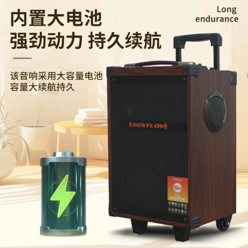 拉桿藍牙音箱8寸戶外大功率低音砲樂器木質廣場舞K歌音響帶麥克風 拉桿藍牙音箱8寸戶外大功率低音砲樂器木質廣場舞K歌音響帶麥克風