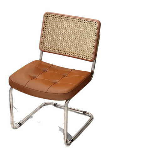 北歐餐椅家用民宿中古風設計師藤編椅子ins網紅咖啡廳靠背休閒椅 北歐餐椅家用民宿中古風設計師藤編椅子ins網紅咖啡廳靠背休閒椅