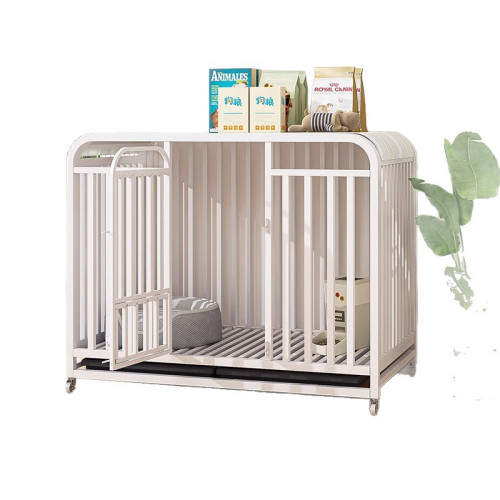 狗籠子室內中大型犬圍欄家用帶厠所一體式加高加厚可移動寵物籠子 狗籠子室內中大型犬圍欄家用帶厠所一體式加高加厚可移動寵物籠子