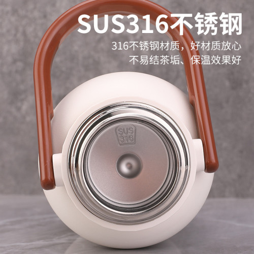 珍水提手保溫杯男士大容量運動水壺學生喝水杯子不鏽鋼保溫壺泡茶 珍水提手保溫杯男士大容量運動水壺學生喝水杯子不鏽鋼保溫壺泡茶