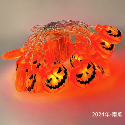 萬聖節燈串鬼節led燈串戶外裝飾彩燈南瓜燈幽靈蝙蝠骷髏裝飾燈 萬聖節燈串鬼節led燈串戶外裝飾彩燈南瓜燈幽靈蝙蝠骷髏裝飾燈