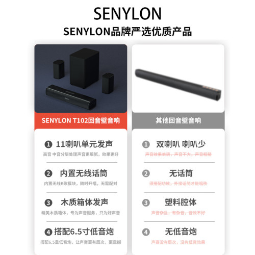 聲霸藍牙音箱家庭影院環繞全景聲電視音響迴音壁5.1條形音箱 聲霸藍牙音箱家庭影院環繞全景聲電視音響迴音壁5.1條形音箱