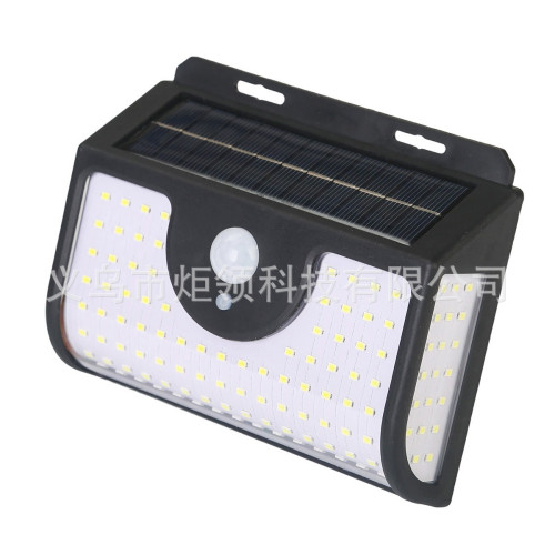 現款134LED太陽能燈三面壁燈天黑自動亮感應家用太陽能庭院燈 現款134LED太陽能燈三面壁燈天黑自動亮感應家用太陽能庭院燈