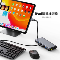 拓展隖typec擴展隖百兆網口HDMI接口SD讀卡USB-A/C多功能集分線器