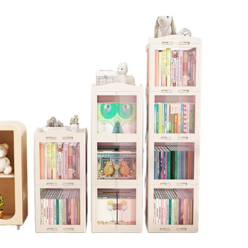 兒童書架折曡收納架寶寶繪本架落地書櫃置物架玩具收納櫃小型家用 兒童書架折曡收納架寶寶繪本架落地書櫃置物架玩具收納櫃小型家用