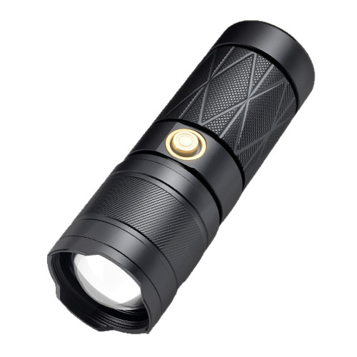 強光手電鋁合金變焦點火超高續航尾部帶LED戶外強光手電筒 強光手電鋁合金變焦點火超高續航尾部帶LED戶外強光手電筒