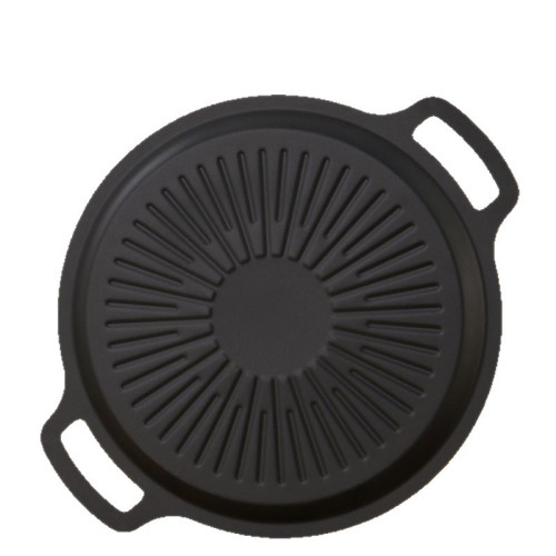 麥飯石烤盤烤肉盤家用戶外卡式爐電磁爐通用燒烤鐵板耐高溫不沾鍋 麥飯石烤盤烤肉盤家用戶外卡式爐電磁爐通用燒烤鐵板耐高溫不沾鍋