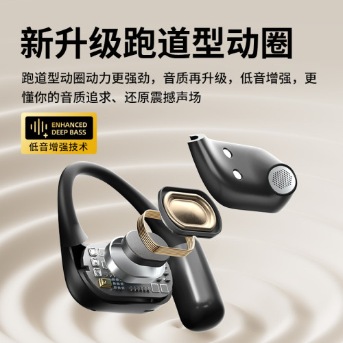 蘭士頓TE09無線OWS藍牙耳機掛耳式2025新款高音質長續航藍牙耳機