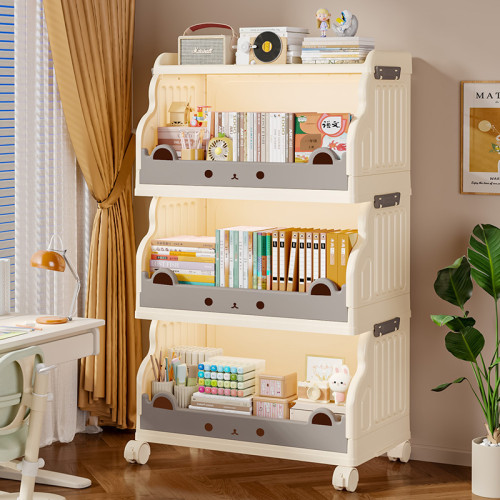 小推車兒童玩具收納架置物架多層書架繪本架可移動零食加厚整理架 小推車兒童玩具收納架置物架多層書架繪本架可移動零食加厚整理架