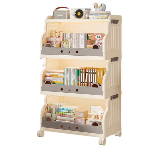 小推車兒童玩具收納架置物架多層書架繪本架可移動零食加厚整理架 小推車兒童玩具收納架置物架多層書架繪本架可移動零食加厚整理架