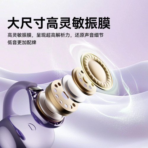 蘭士頓TS20夾耳式藍牙耳機無線2025新款開放式不入耳掛耳運動跑步