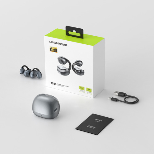 蘭士頓TS20夾耳式藍牙耳機無線2025新款開放式不入耳掛耳運動跑步
