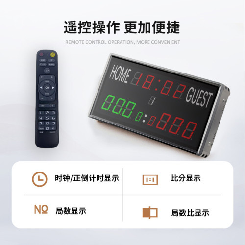 美規籃球台球比賽電子記分器正倒計時時間場次計分器記分牌足
