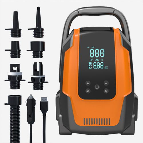 戶外露營車用充氣泵漿板帳篷皮劃艇SUP可攜式電動無線高壓沖氣泵