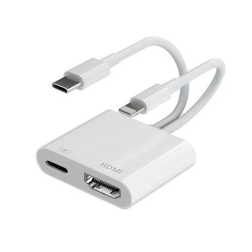 適用蘋果lighting轉hdmi投影轉換器Type C手機ipad連接顯示屏電視 適用蘋果lighting轉hdmi投影轉換器Type C手機ipad連接顯示屏電視