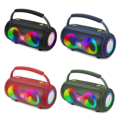 無線藍牙音箱重低音砲戶外車用大功率高音質家用帶氛圍燈桌面音響 無線藍牙音箱重低音砲戶外車用大功率高音質家用帶氛圍燈桌面音響