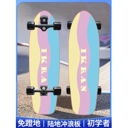 專業免蹬地陸地沖浪板初學者成人青少年兒童訓練板刷街四輪滑板車