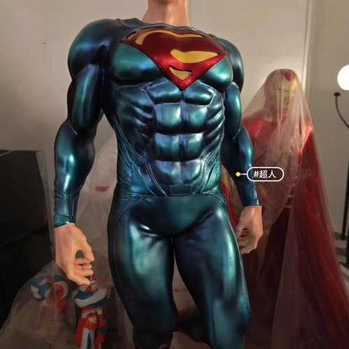 超人手辦2米全身雕像可發光動漫手辦模型擺件客廳商場高檔裝飾品 超人手辦2米全身雕像可發光動漫手辦模型擺件客廳商場高檔裝飾品