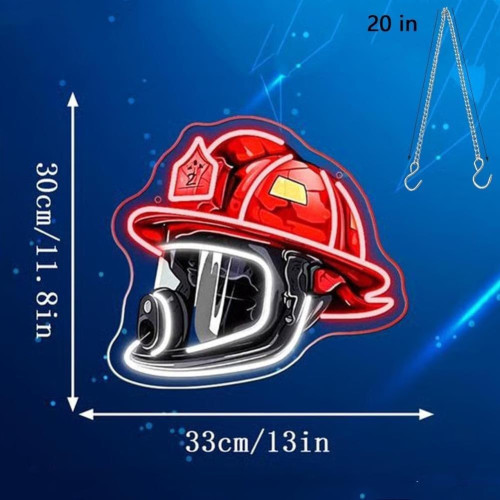 USB消防帽霓虹燈5V led消防員工具裝飾燈 USB消防帽霓虹燈5V led消防員工具裝飾燈