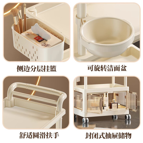 美容院專用收納架寶寶置物架落地多層帶輪零食推車整理架儲物架子 美容院專用收納架寶寶置物架落地多層帶輪零食推車整理架儲物架子