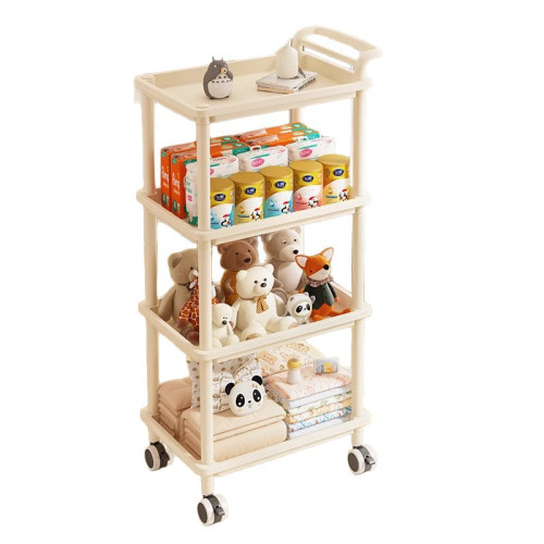 美容院專用收納架寶寶置物架落地多層帶輪零食推車整理架儲物架子 美容院專用收納架寶寶置物架落地多層帶輪零食推車整理架儲物架子