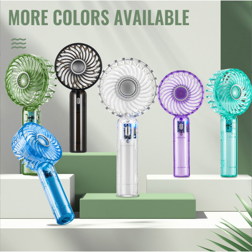 高級透明手持小風扇靜音USB充電迷你可攜式大風力禮品小風扇 高級透明手持小風扇靜音USB充電迷你可攜式大風力禮品小風扇