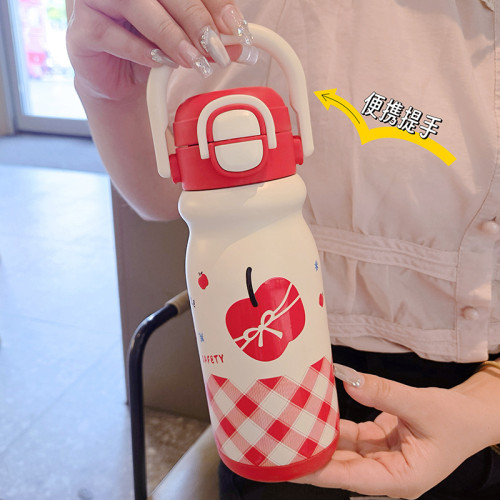 小奶杯手提小奶壺保溫杯不鏽鋼杯陶瓷內膽水杯大容量一蓋雙飲吸管 小奶杯手提小奶壺保溫杯不鏽鋼杯陶瓷內膽水杯大容量一蓋雙飲吸管