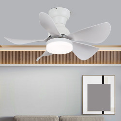 大氣5葉吊扇燈吸頂風扇燈客廳餐廳帶燈風扇吊燈家用復古燈具