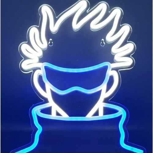 潮玩IP霓虹燈usb供電卡通動漫悟空五條悟led燈牌臥室裝飾發光 潮玩IP霓虹燈usb供電卡通動漫悟空五條悟led燈牌臥室裝飾發光