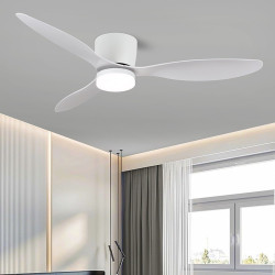 大氣3葉魚尾吊扇燈吸頂風扇燈客廳餐廳帶燈風扇吊燈家用復古