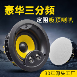 三分頻吸頂喇叭 定阻款高級豪華型天花板吸頂音箱 家庭影院音響