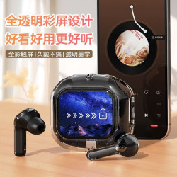 新款高顔值AirMax彩色螢幕藍牙耳機防水觸控顯示屏運動續航12-18小時