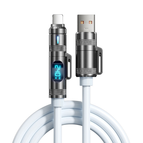 【真液態矽膠】240W智能數顯快充線四合一數據線適用蘋果華爲安卓 【真液態矽膠】240W智能數顯快充線四合一數據線適用蘋果華爲安卓